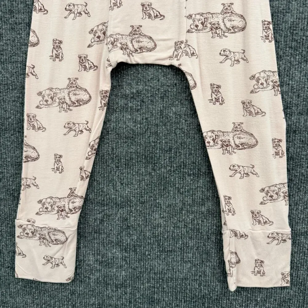 Kate Quinn Bamboo Panda Pants Size 3T Pink Pit Bull Sweatpants Pull On